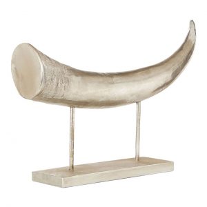 Denbigh Large Silver Horn Ornament