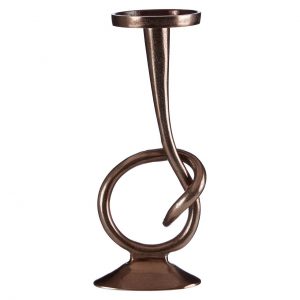 Runcorn Twist Bronze Candle Holder