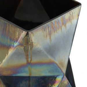 Emperors Set Of 3 Oil Slick Candle Holders