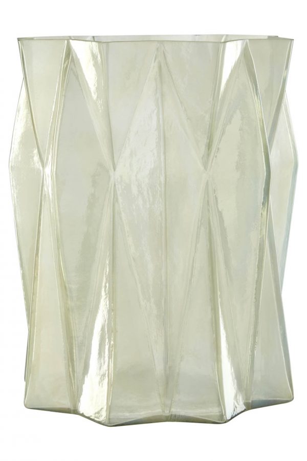 Emperors Large Irridescent Glass Candle Holder