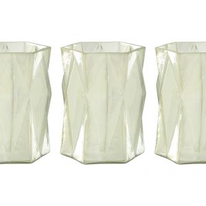 Emperors Set Of 3 Iridescent Candle Holders
