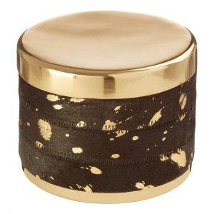 Pelham Small Gold / Black Trinket Box
