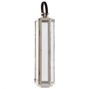 Bedford Large Silver Finish Lantern