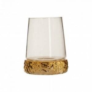 Chelsea Small Gold Hurricane Candle Holder