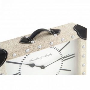 Oakfieldcowhide Mantle Clock