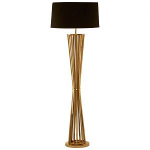 Pavilion Gold Finish / Twisted Base Floor Lamp