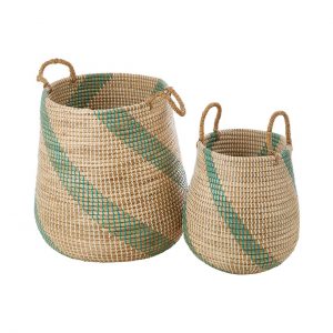 Mortimer Set Of 2 Seagrass Storage Baskets