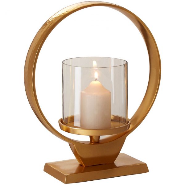Queensberry Small Gold Candle Holder