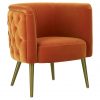 Skinner Orange Tub Chair