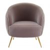 Skinner Mink Velvet Armchair