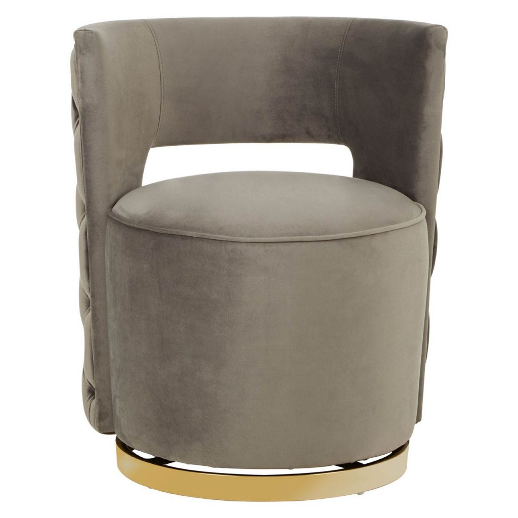 Bard Grey Velvet Chair