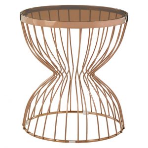 Adela Round Hourglass Base Side Table
