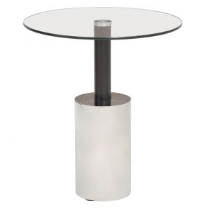 Cadogan End Table With Silver Base