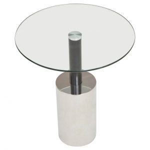 Cadogan End Table With Silver Base