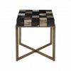 Knaresborough Side Table With Brass Finish