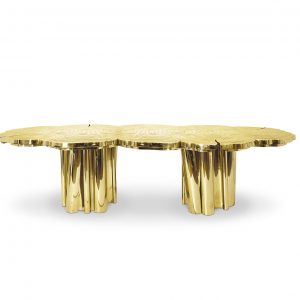 Jonathan S Hooper Dining Table | Gold | 12 Seats