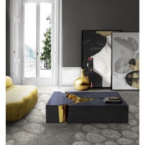 Courtfield Black Gold Center Table