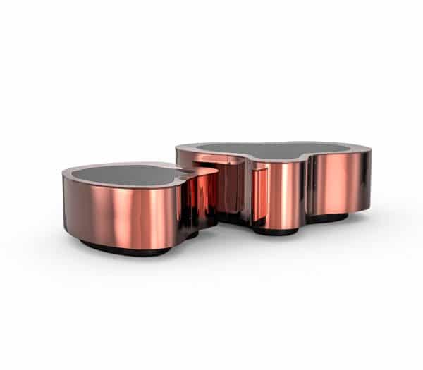 Rachel Ara Center Table | Polished Copper | Big